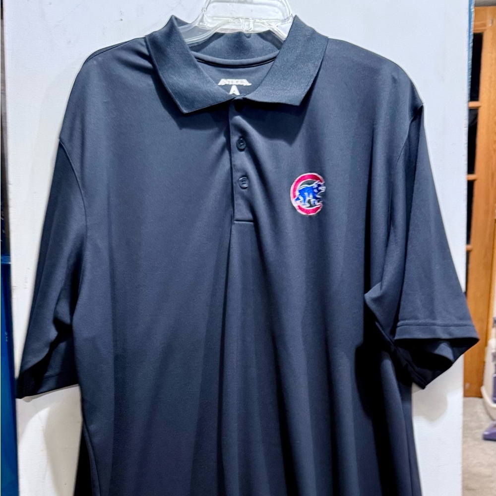 Antigua Black Polo Shirt with Classic Design